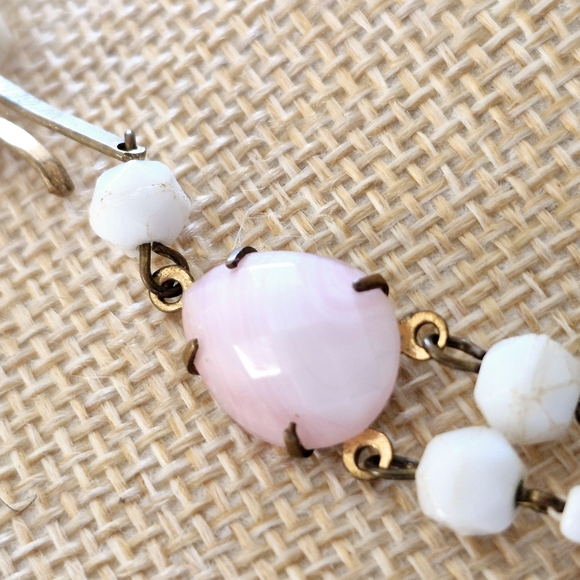 W Germany Chic Pink and Cream Multi-Strand Necklace - Picture 5 of 13